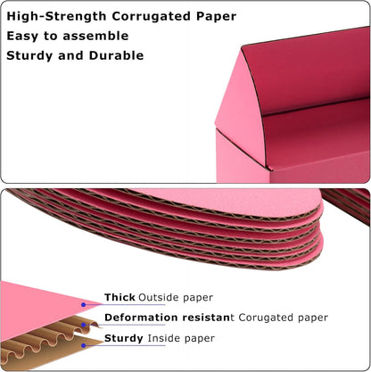 9x6x4 inch Pink Shipping Boxes for Small Business- Set of 25