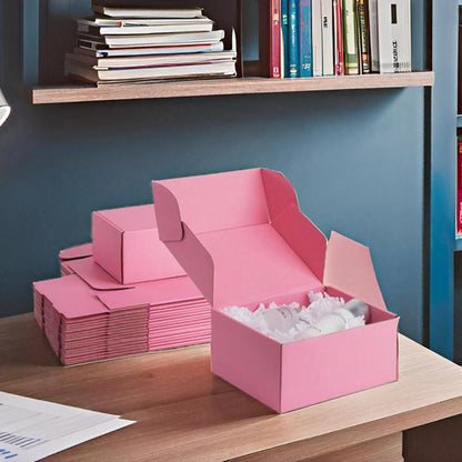 9x6x4 inch Pink Shipping Boxes for Small Business- Set of 25