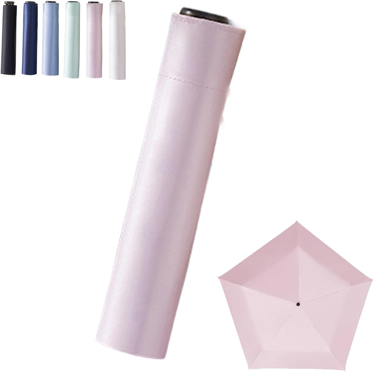 Ultra-Light Sun & Rain Protection Umbrellas (103g/3.63oz), Compact Umbrella for All-Weather Protection, UPF50+ Portable UV Protection for Daily, Mini Travel Accessory for Backpack, Handbag