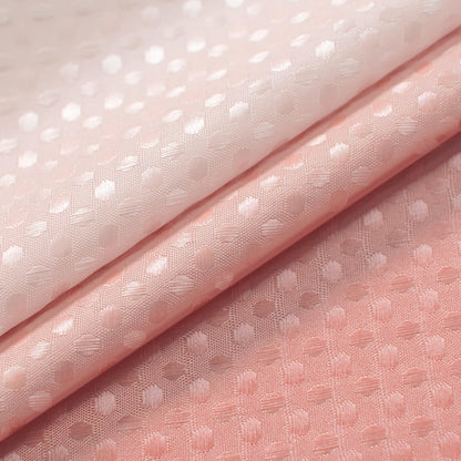 Pink Blush Shower Curtains for Girls Bathroom Dorm, Cute Pink and White Ombre Girly Shower Curtain with Hooks for Princess Teen Girl 70x72 Inch Coral Peach Pink