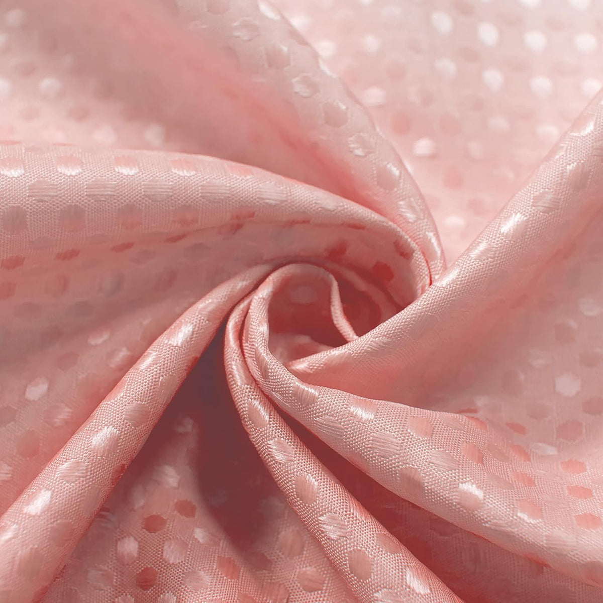 Pink Blush Shower Curtains for Girls Bathroom Dorm, Cute Pink and White Ombre Girly Shower Curtain with Hooks for Princess Teen Girl 70x72 Inch Coral Peach Pink