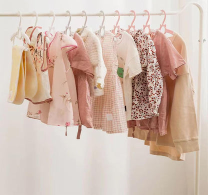 Baby Hangers,50Pack Space Saving Kids Hangers Pink