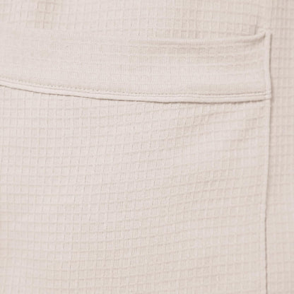 Women's Lightweight Cotton Waffle Mid-Length Bathrobe (Available in Plus Size)