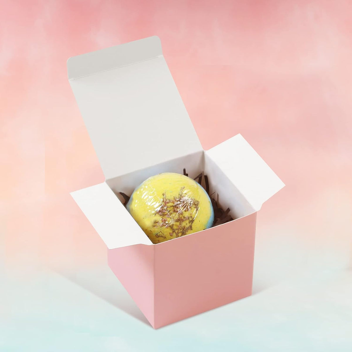 60pcs Small Gift Boxes, 2x2x2 in Paper Gift Boxes with Ribbons
