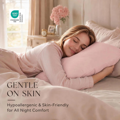 Pillow Cases Standard/Queen Set of 2, Blush
