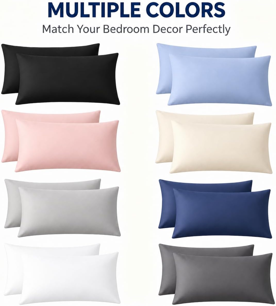 Pillow Cases Standard/Queen Set of 2, Blush
