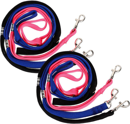 6pcs Adjustable Nylon Dog Grooming Leashes Pet Bathing Rope Slip Collar Loop for Grooming Table Use, Blue Dark Gray Pink