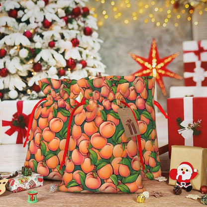 SXOOGE Peach Gift Bag with Handles and tag, Perfect for Christmas, Birthday, Wedding or Daily Gift - (S)