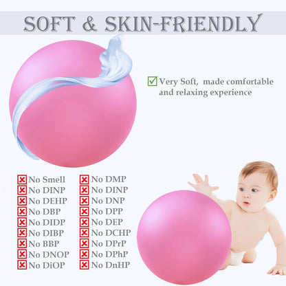 Soft Pilates Yoga Ball, Small Exercise Ball, Mini Rubber Workout Equipment