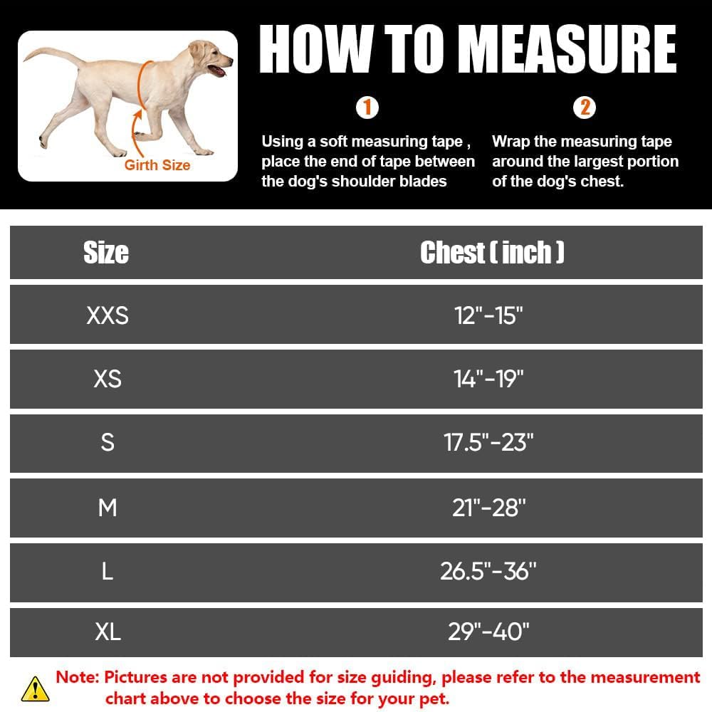Dog Vest Harness and Patches Set, in Training Service Dog Harness with 10 Dog Patches, Reflective Dog Vest with Handle for Small, Medium, Large, and Extra-Large Dogs