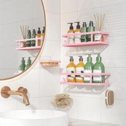 Pink Shower Caddy, 3 Pack