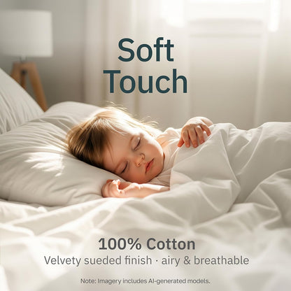 Super Soft 100% Cotton Full Size Bed Sheet Set, 4 Pc Set, Pink