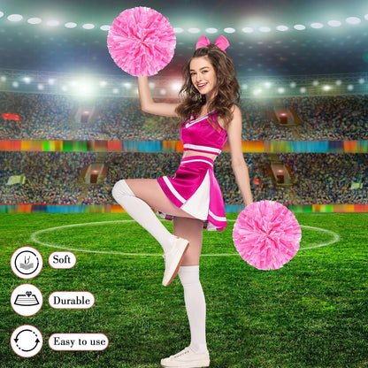 3 Pcs Cheerleading Pom Poms Large