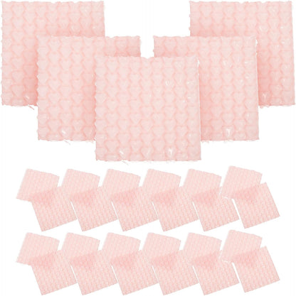 50pcs Pink Heart-shaped Air Bubble Bags for Shipping Fragile Items and Parcels, Lightweight Plastic Bubble Padded Bags with Quick Packing Feature, for Shipping Boxes and Storage