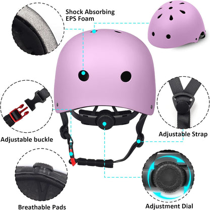 Kids Toddler Bike Helmet,2 Sizes for Youth Child Boys Girls