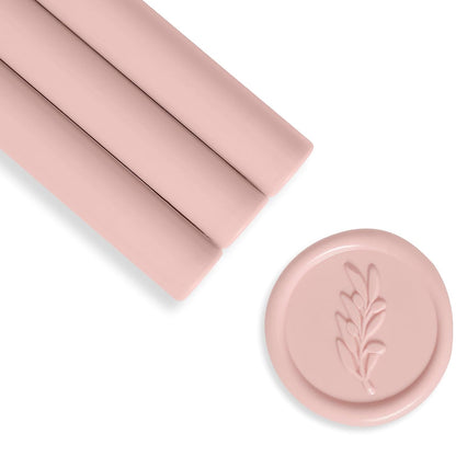 Blush Pink Sealing Wax Sticks for Wax Seal Stamp - Perfect for Wedding Invitations, Cards Envelopes, Snail Mails, Wine Packages, Christmas Gift Ideas, Pack of 8