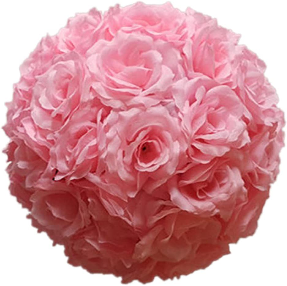 Artificial Flower Ball for Centerpieces Bridal Wedding Artificial Wedding Party Centerpieces Decorations, 7.8inch (5, Pink)