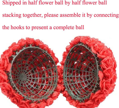 Artificial Flower Ball for Centerpieces Bridal Wedding Artificial Wedding Party Centerpieces Decorations, 7.8inch (5, Pink)