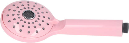 Pressurized Shower Head, Macaron color ABS Handheld Two Modes High Pressure Shower Sprayer, Anti-Clog Detachable Removable Showerhead Luxury Showerheads, 1 Min Installation(Pink)