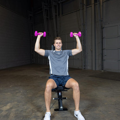 Tools BSTVD12PR Vinyl Dumbbell, Pink, 12lbs, Pair