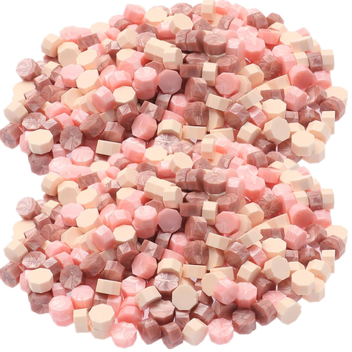 300Pcs Wax Seal Beads, Pink Mix Sealing Wax Beads for Wax Seal Stamp, Pearl Pink Wax Seal Beads Set with 3 Colors Rose Gold Wax Sealing Perfect for Gift Sealing, Letter Wax Sealing (Pink Mix)