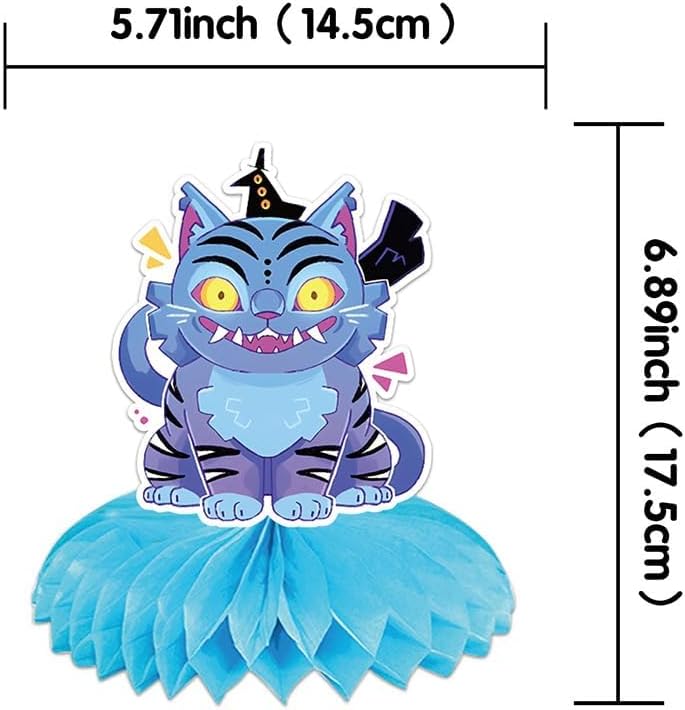 K Pop Demon Birthday Party Supplies , 9Pcs Honeycomb Centerpieces for Toy K Pop Demon Decorations, Double Sided Table Decorations Centerpieces Party.