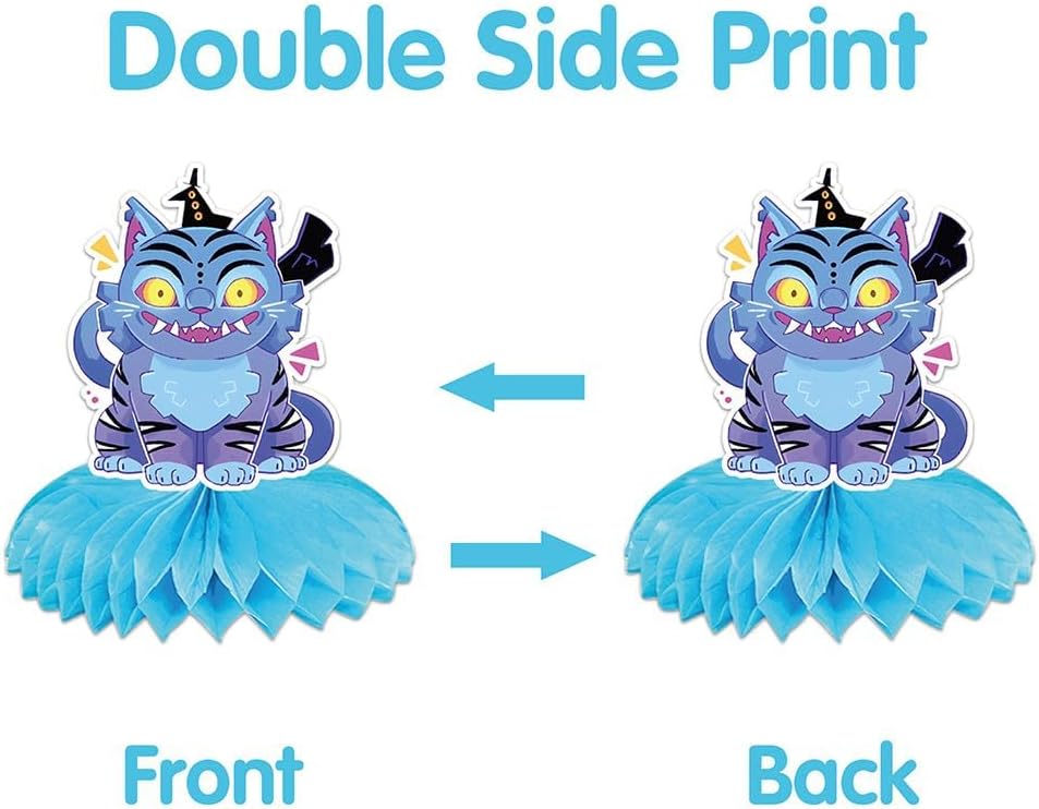 K Pop Demon Birthday Party Supplies , 9Pcs Honeycomb Centerpieces for Toy K Pop Demon Decorations, Double Sided Table Decorations Centerpieces Party.