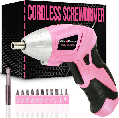 3.6 Volt Electric Screwdriver Cordless Rechargeable for Women