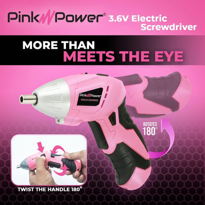 3.6 Volt Electric Screwdriver Cordless Rechargeable for Women
