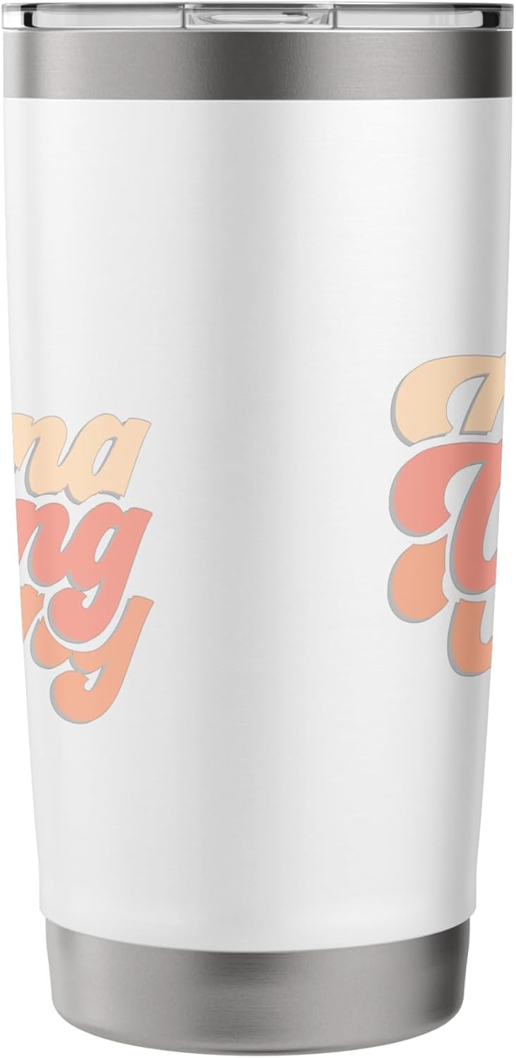 Peach Vibes Only Vibing Peach Color Stainless Steel Insulated Tumbler