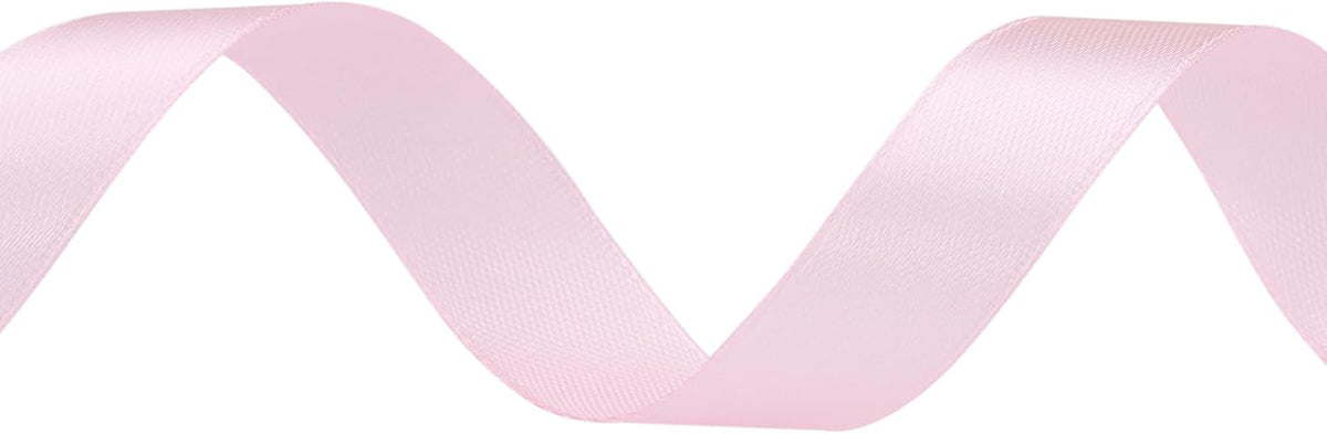 5/8 inches 50 Yard Light Pink Satin Ribbon for Gift Wrapping, Wedding, Crafts, Christmas,Easter, Floral, Hair, Invitation Decorations and More