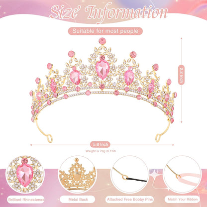 Crystal Tiaras Crowns for Women Wedding Birthday Halloween Crowns