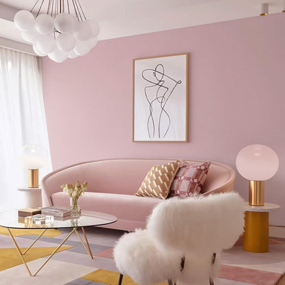 Pink Wallpaper Peel and Stick Pink Contact Paper 17.7''×118''Removable Self-Adhesive Wallpaper Matte Contact Paper for Cabinets and Drawers Girls Bedroom Vinyl Roll