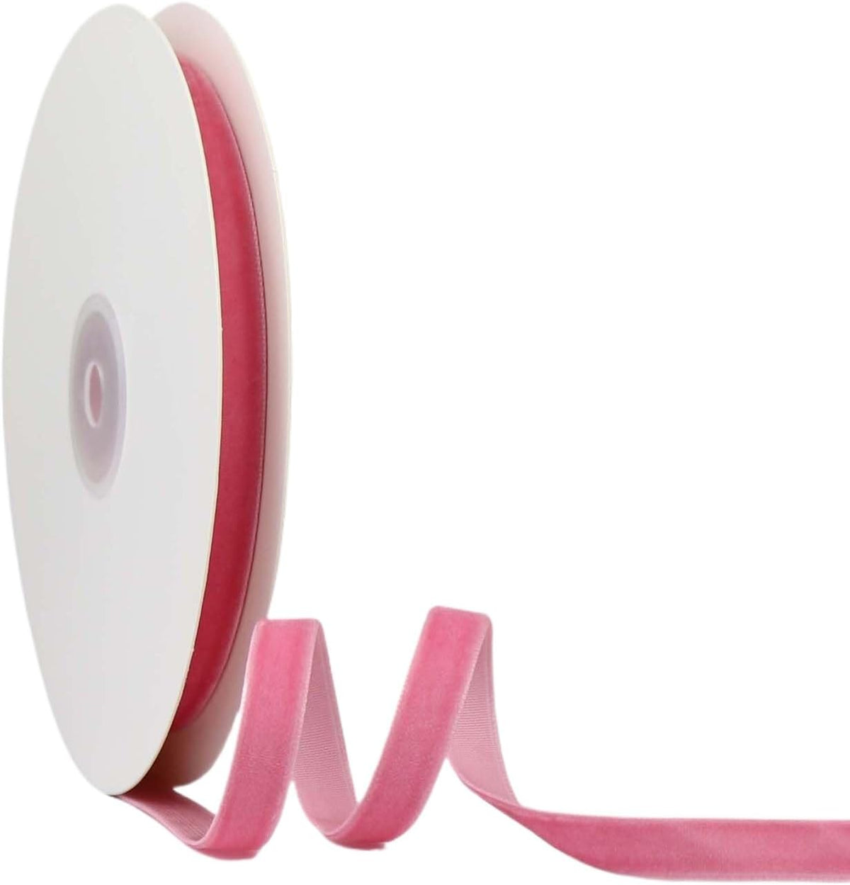 Velvet Ribbon for Gift Wrapping Christmas Decoration (07 (Peach), 3/8" (10mm) x 10 Yards)