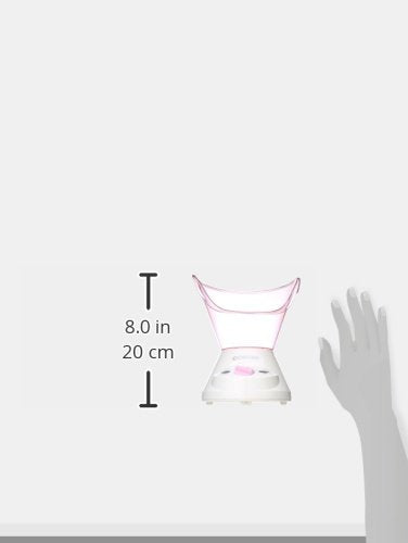 True Glow Moisturizing Mist Facial Sauna System; Pink / Cream