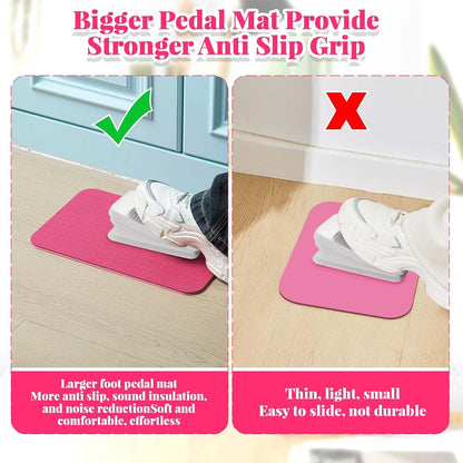 Sewing Machine Mat Pedal, 15" X 20" and 9" X 14", Red Pink