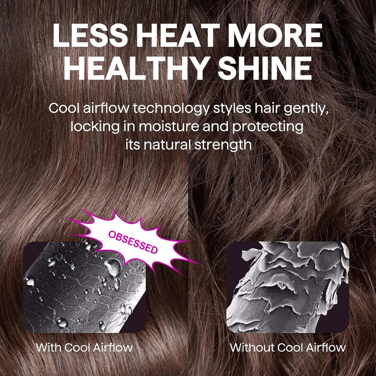 Wavytalk Cool Curl Pencil 0.65" Airflow Curling Iron for Short Hair & Pixie