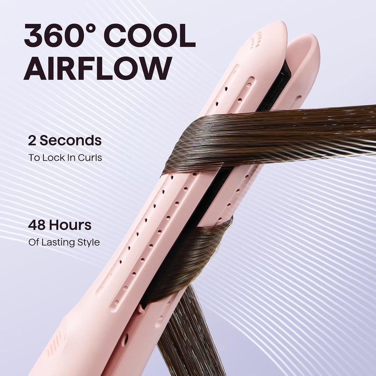 Wavytalk Cool Curl Pencil 0.65" Airflow Curling Iron for Short Hair & Pixie