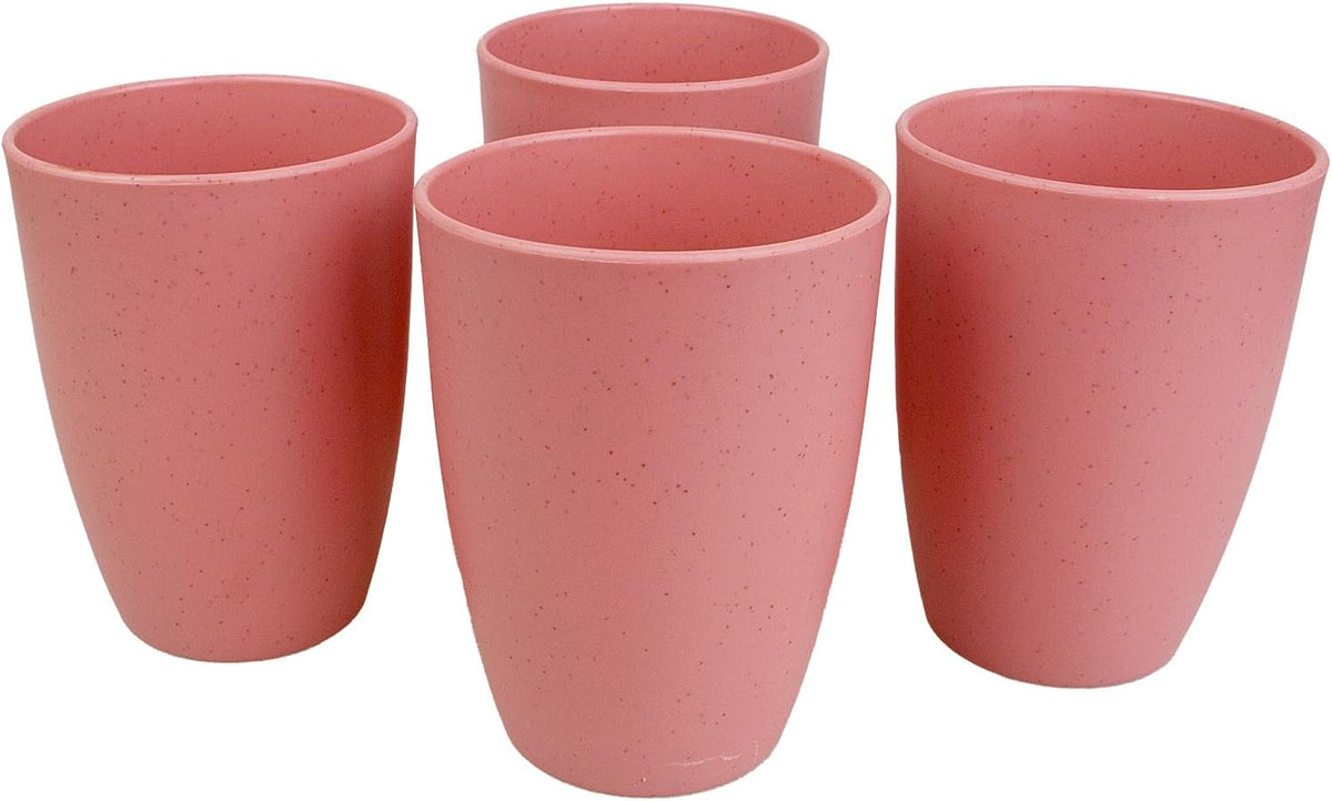 4Pcs Wheat Straw Cups, Unbreakable Drinking Cup, Reusable Cups