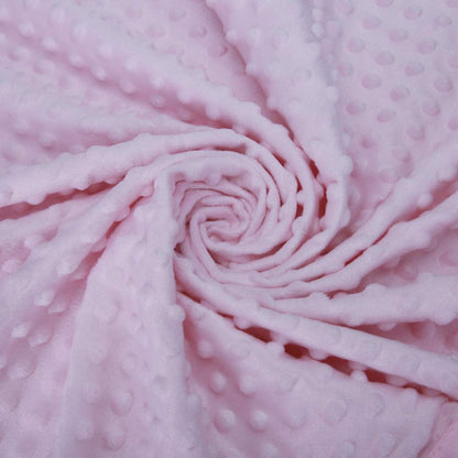 Baby Soft Minky Dot Blanket with Silky Satin Backing Baby Gifts for Girls（Pink, 30’’ x 40’’）