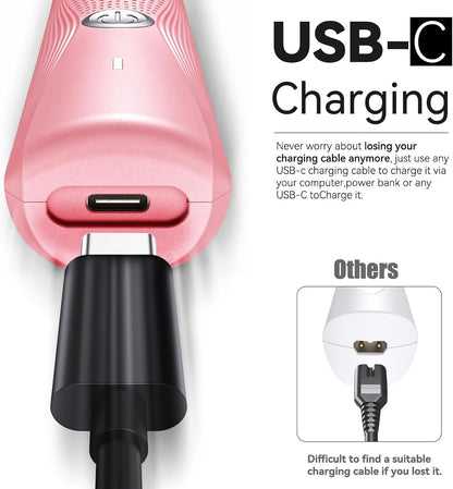 Cat Grooming Clippers Kit with Paw Trimmer, 3 in 1 Electric Pet Hair Trimmer Supplies for Thick Matted Hair, Heavy Coat Butt Shaver Cat Razor Fur Trimmer for Dogs at Home (Pink)