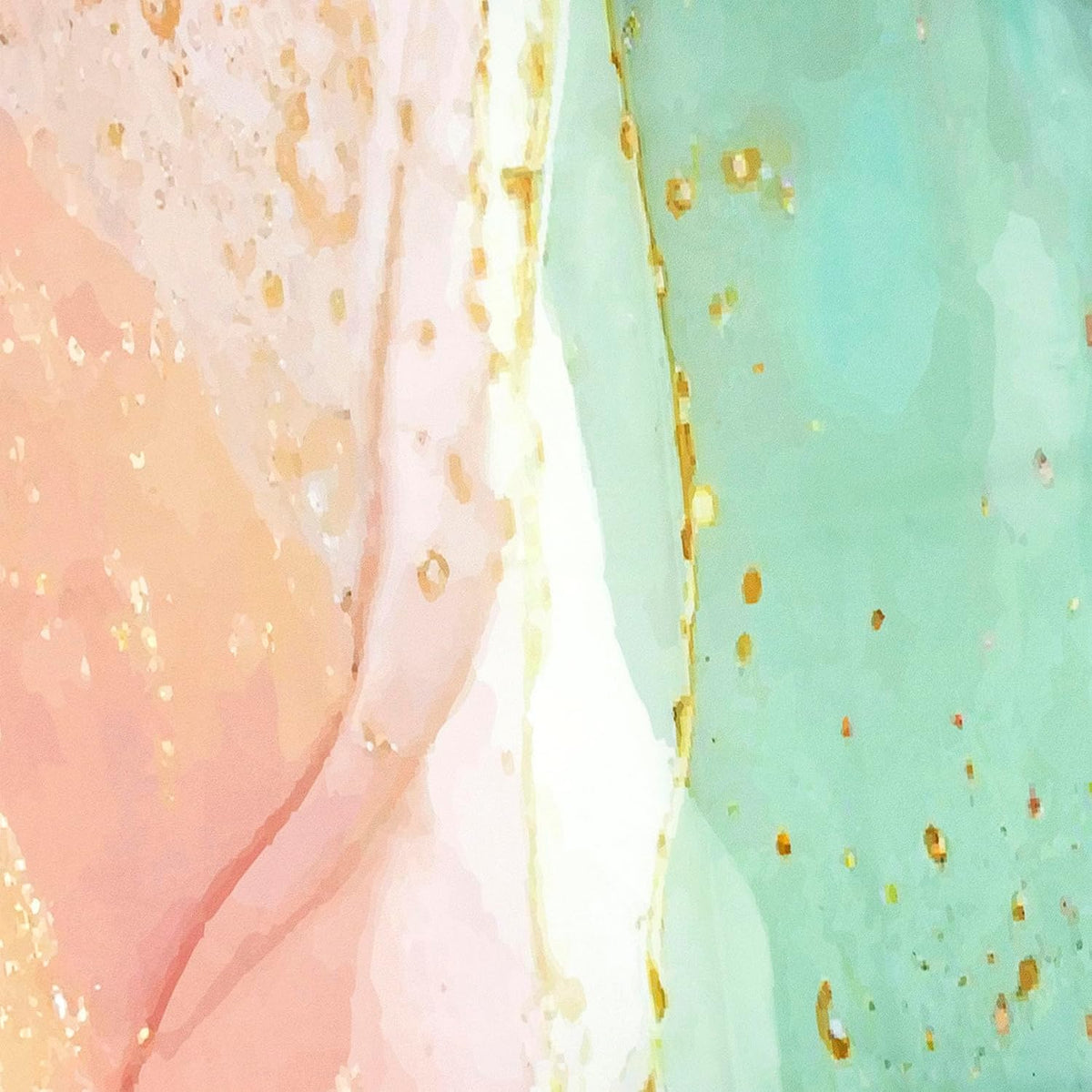 Pink Marble Shower Curtain for Bathroom,Turquoise Marble Luxury Shower Curtain with Hooks,Modern White and Gold Abstract Bathroom Shower Curtain Set Bathroom Decor,72L X 60W inches
