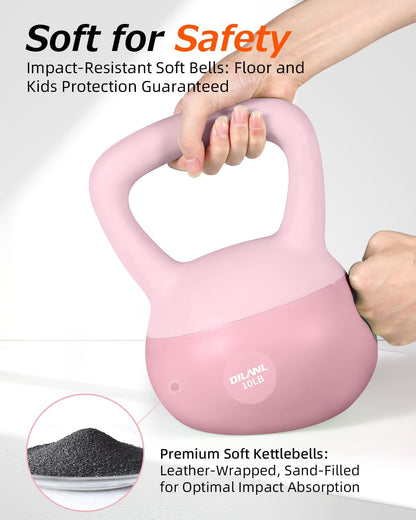 Soft Kettlebell, Safe Strength Training Kettle bell,Cushioned Impact Weight