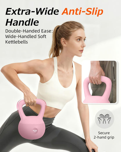 Soft Kettlebell, Safe Strength Training Kettle bell,Cushioned Impact Weight