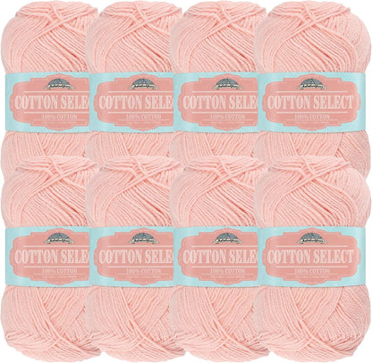 JubileeYarn Cotton Select Yarn - Peach - 8 Skeins