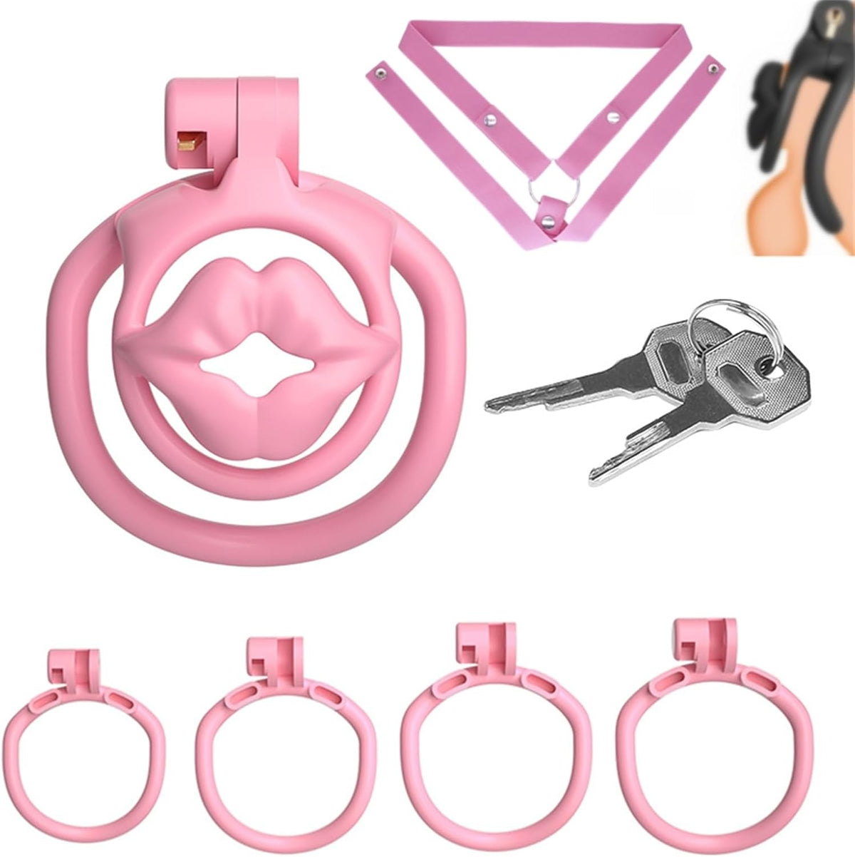 Men's Fixed and Versatile Sports Stand with 3-Way Locking A266-SS (Pink)