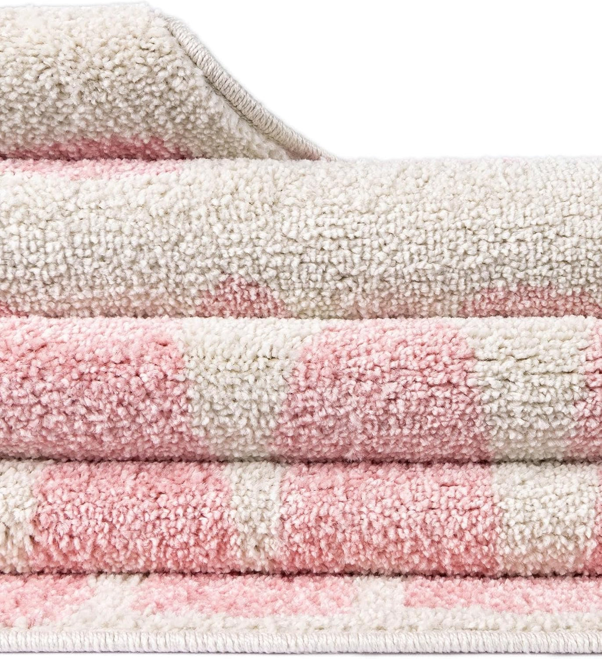 Whimsy Kids Collection Rug – 3 Ft Round Ivory and Pink Medium-Pile Rug Perfect for Kitchens, Dining Rooms