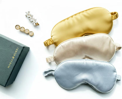 [1 Pack] Sleep Masks, Satin Eye Mask for Sleeping - Silky Eye Masks Bulk with Storage Bag & Elastic Strap,Pink