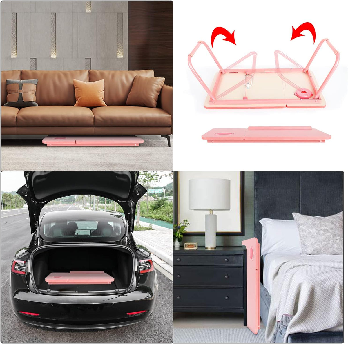 Foldable Lap Desk Bed Tray Table, Laptop Desk for Laptop & Writing