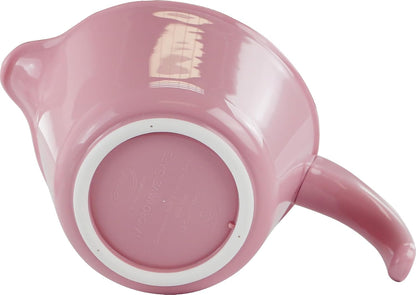 Batter Bowl With Pour Spout, Non-Slip Base,Space Saving Detachable Handle with Lid, 2 QT Heavy Duty BPA-Free Microwave & Dishwasher Safe (Pink)